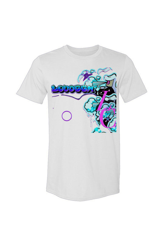 Loudeen spray smoke design crewneck tshirt