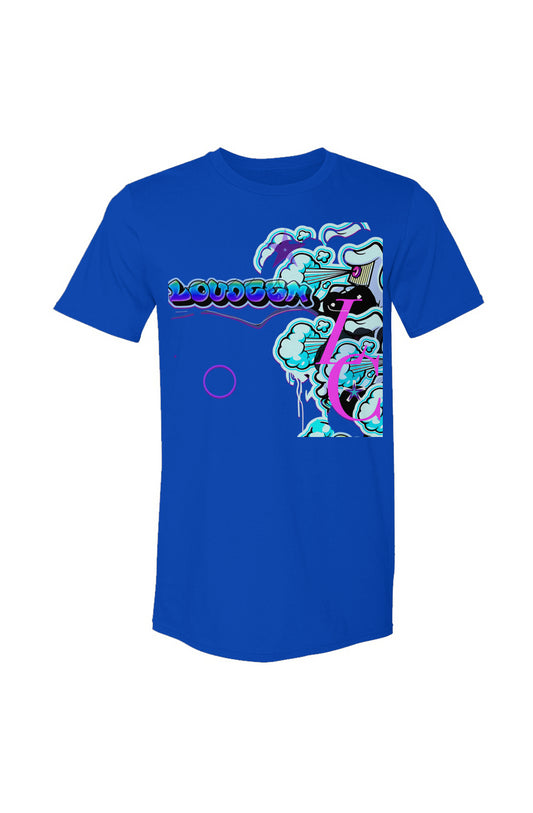 Loudeen spray smoke design crewneck tshirt
