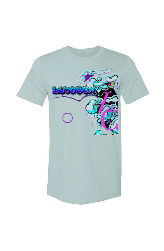 Loudeen spray smoke design crewneck tshirt