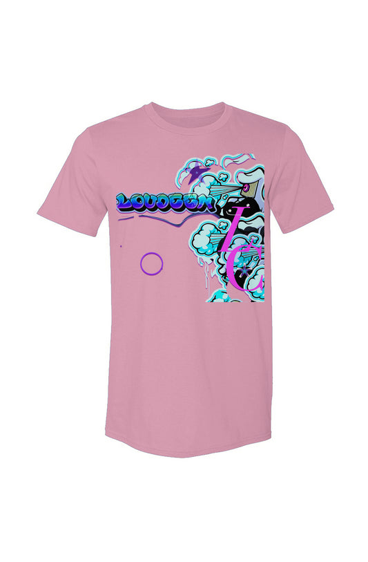 Loudeen spray smoke design crewneck tshirt