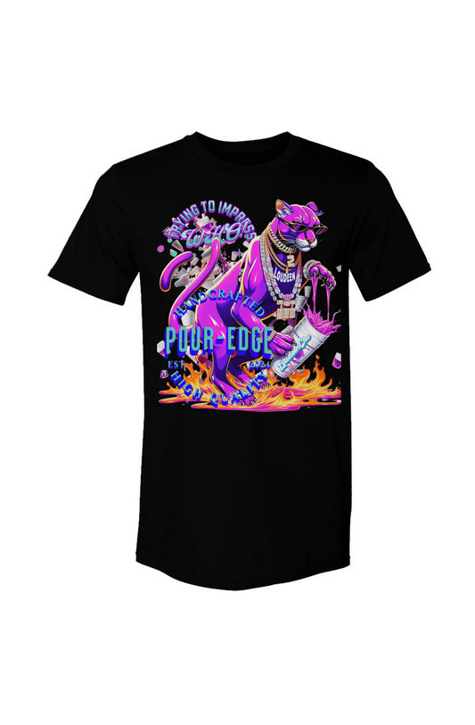 POUR-EDGE COUGAR Crewneck T Shirt BY LOUDEEN CHO