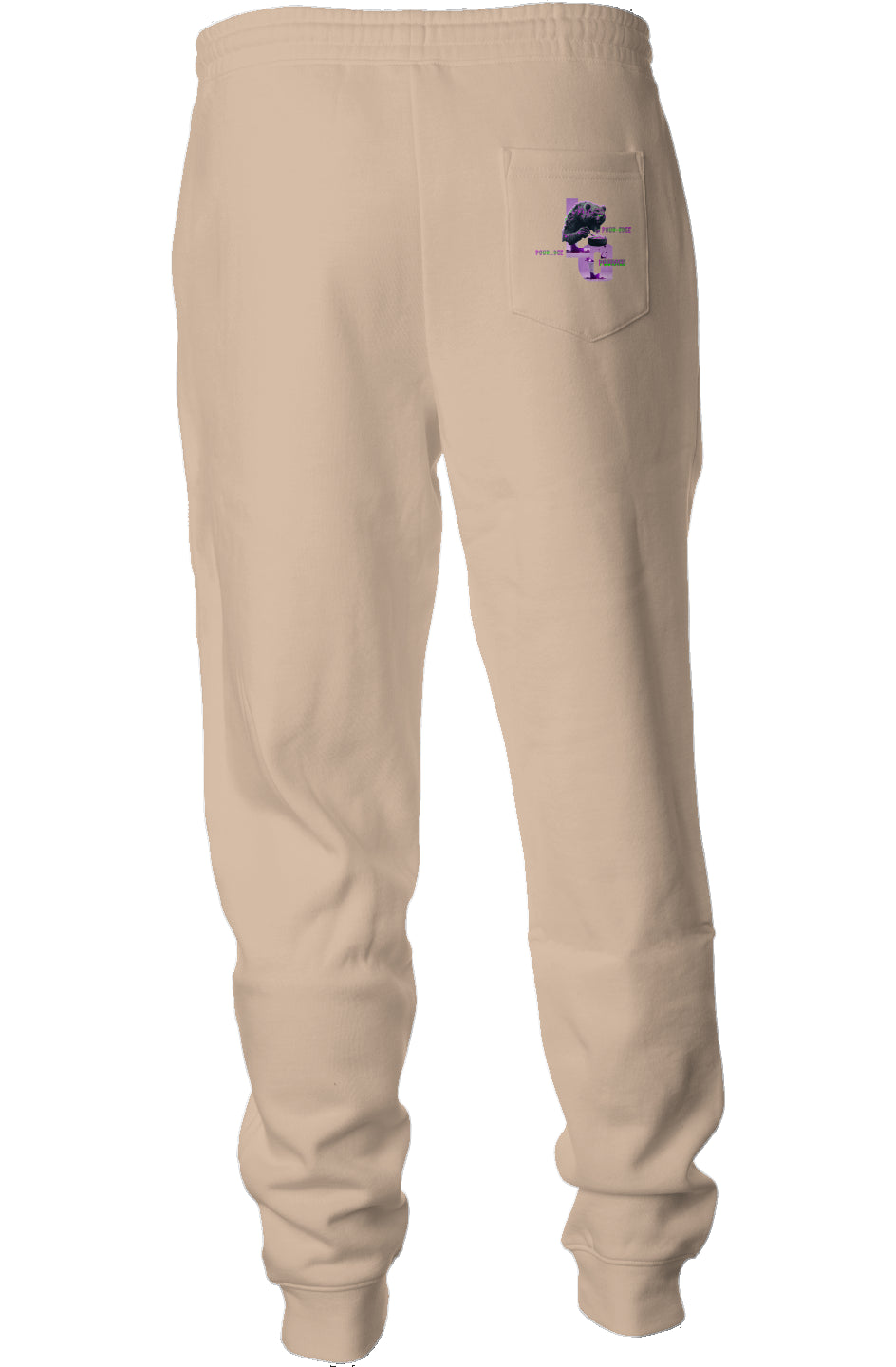 POUR-RAGE BEAR Pigment Dyed Fleece Joggers BY LOUD
