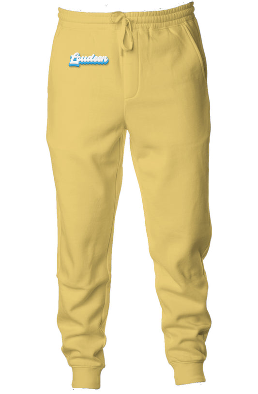 POUR-RAGE BEAR Pigment Dyed Fleece Joggers BY LOUD