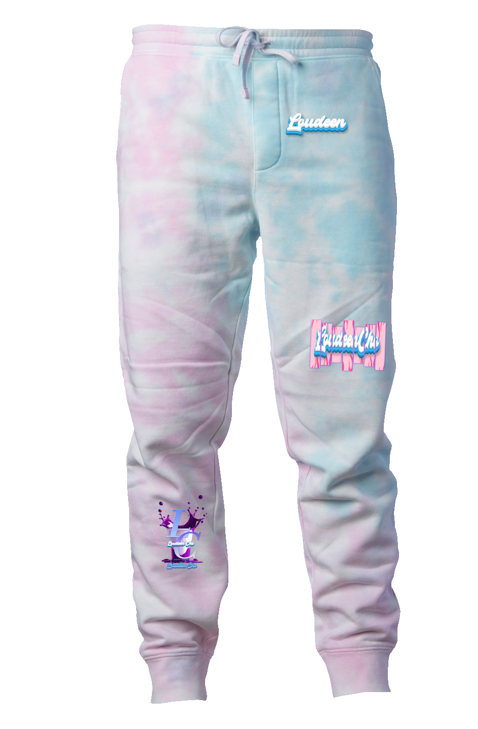 Pour-edge Cotton Candy not loudeenie Tie Dye Pants