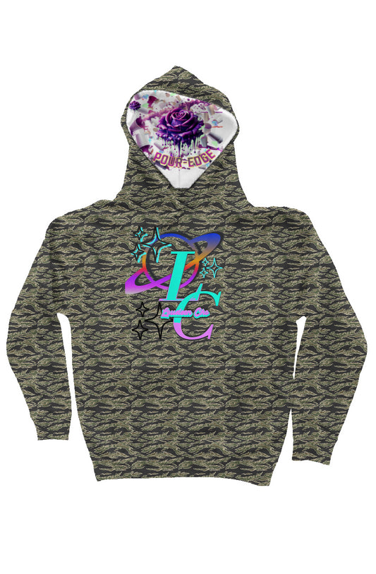 Pour-edge Loudeen Camo  Heavyweight Hoodie
