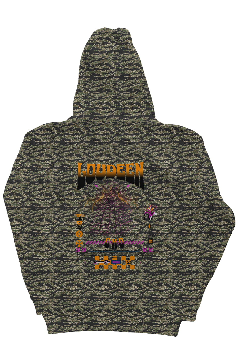 Pour-edge Loudeen Camo  Heavyweight Hoodie