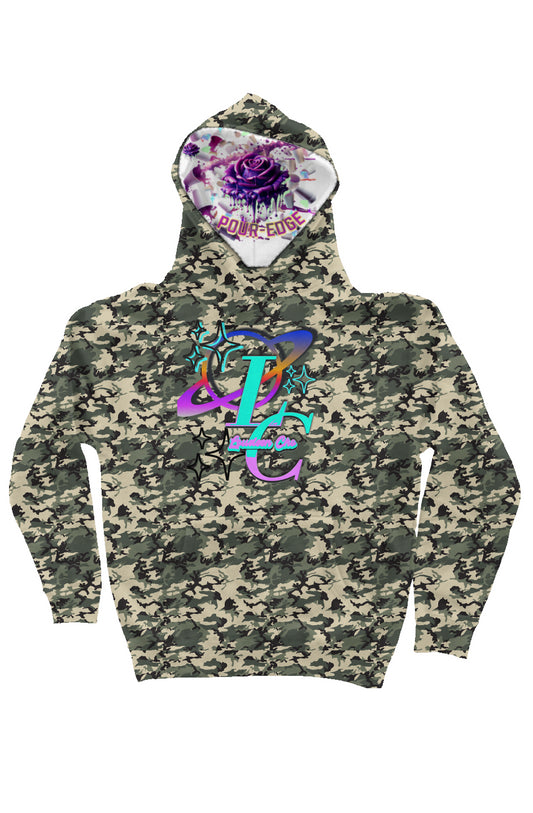 Pour-edge Loudeen Camo  Heavyweight Hoodie