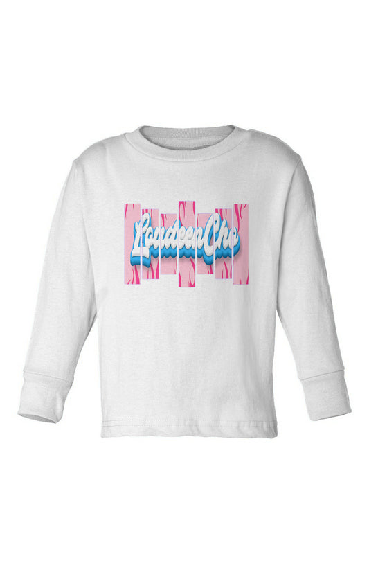 fire chalkboard Kids Long Sleeve T-Shirt