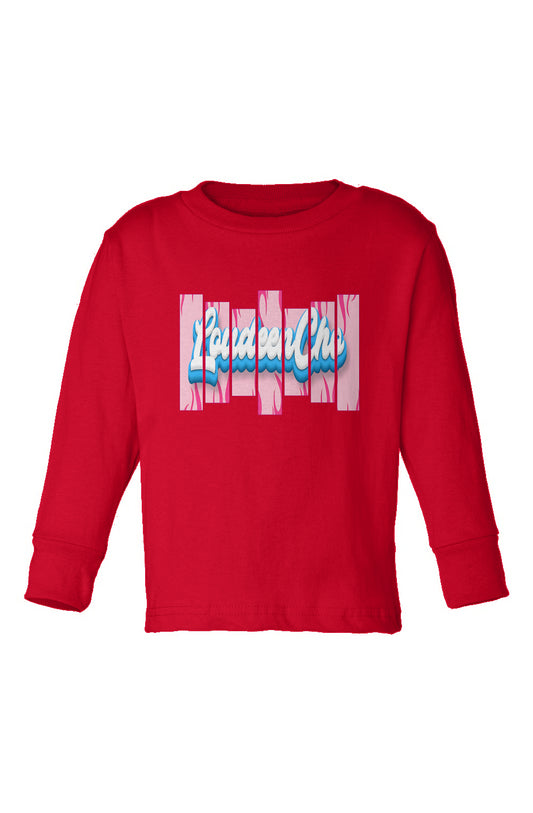 fire chalkboard Kids Long Sleeve T-Shirt