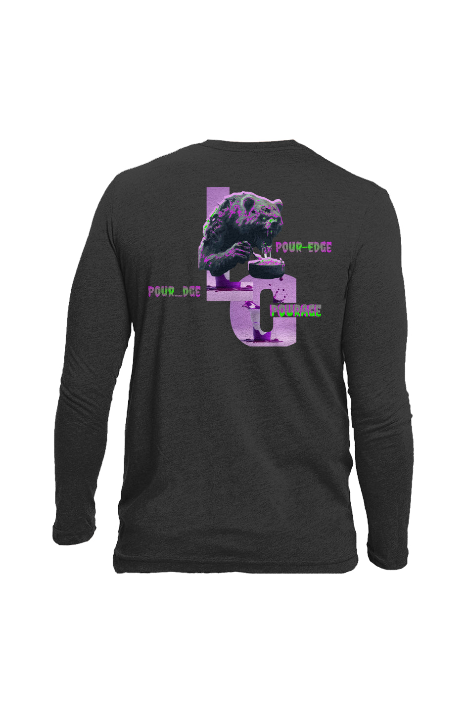Pour-edge bear Long-Sleeve Crewneck