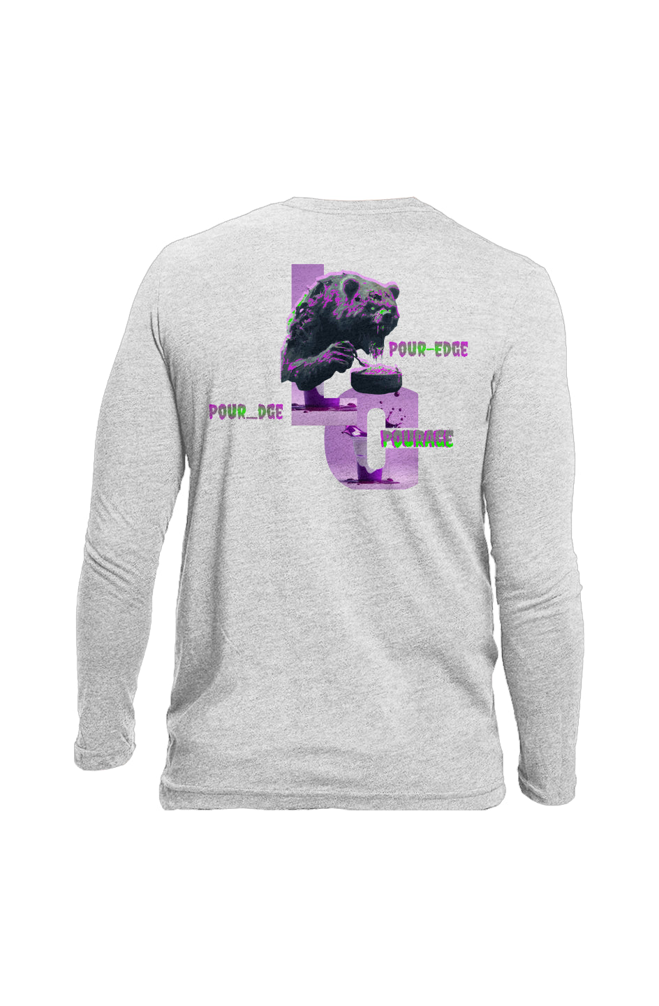 Pour-edge bear Long-Sleeve Crewneck
