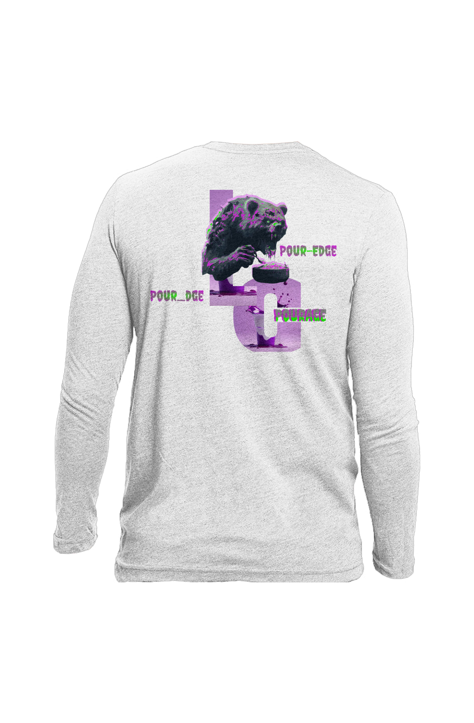 Pour-edge bear Long-Sleeve Crewneck