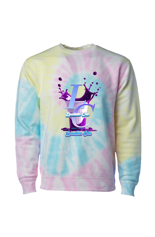 Tie Dye Sunset Swirl Loudeen cup Crew Neck