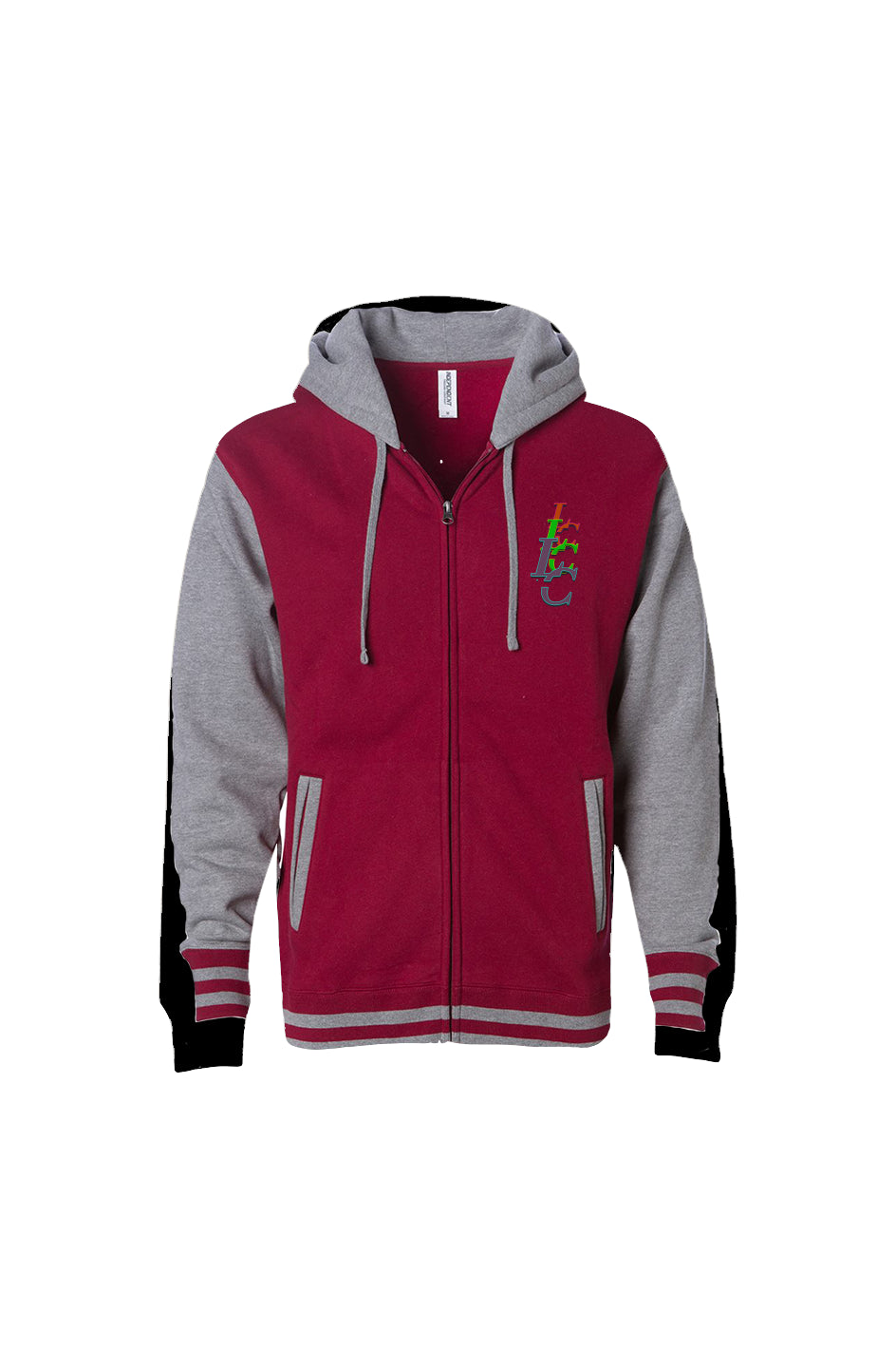 triple LC Loudeen UNISEX HEAVYWEIGHT VARSITY ZIP HOOD