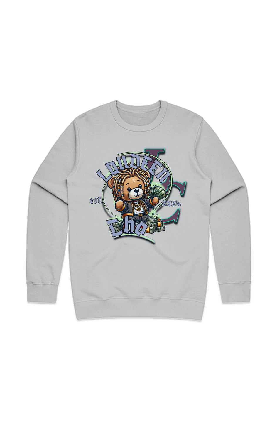 MENS PREMIUM CREW trap Bear by Loudeen