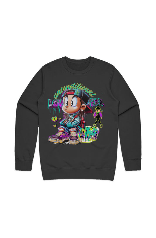 Broken hearted lovverzMENS PREMIUM CREW