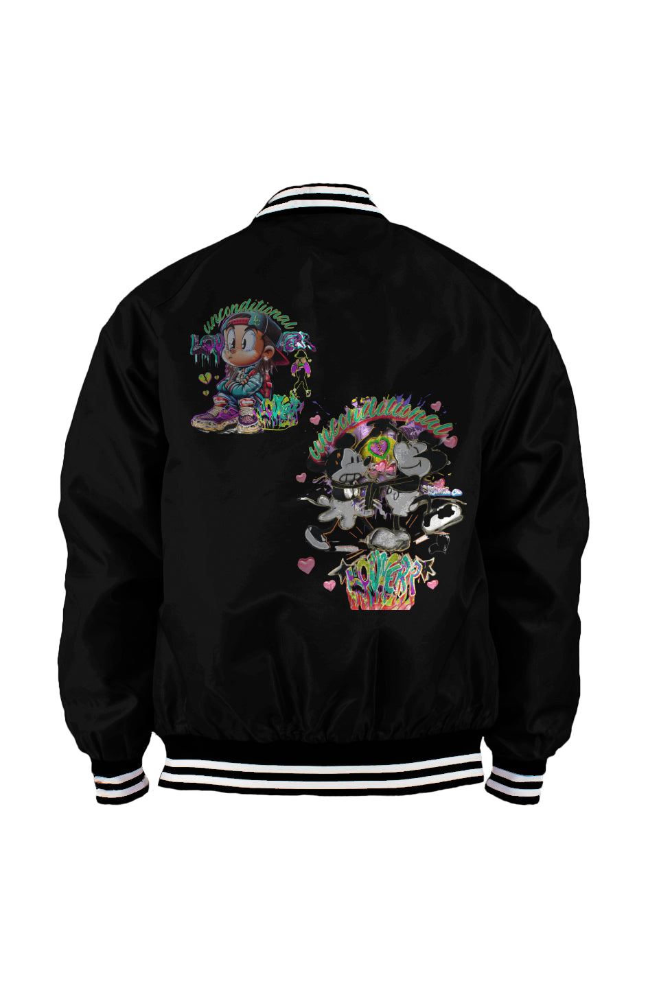 Loudeen lovverz Mens Varsity Bomber Jacket