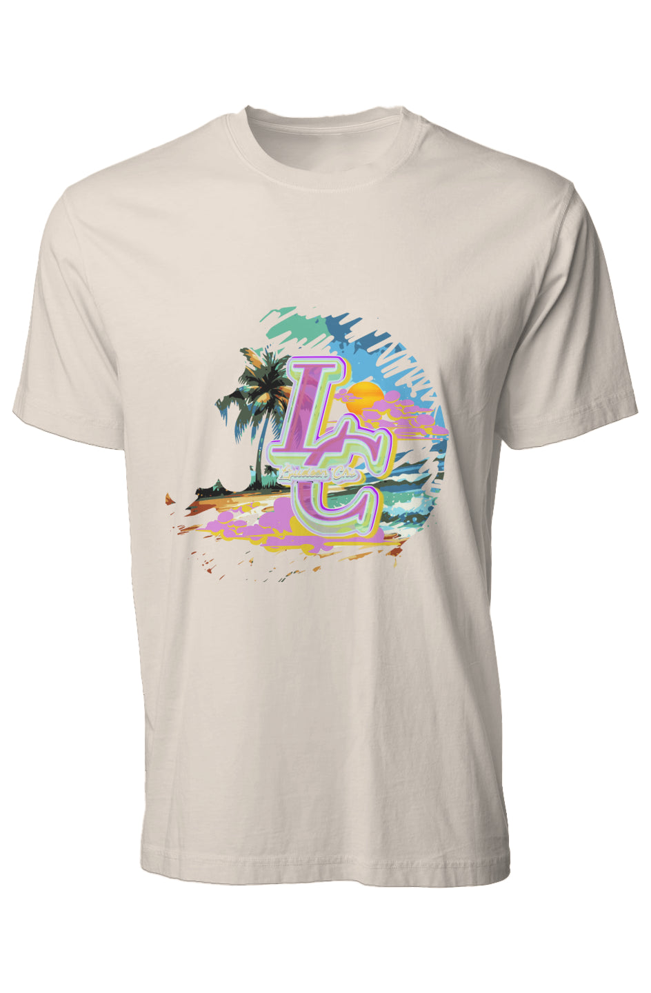 Loudeen beach love Premium Pigment Dye T-Shirt