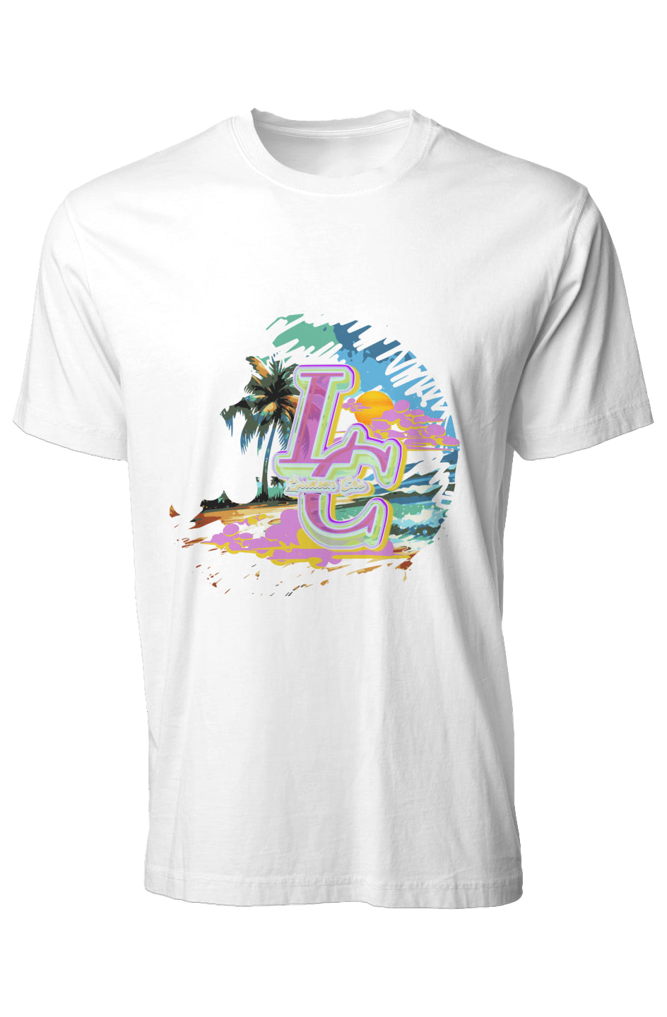 Loudeen beach love Premium Pigment Dye T-Shirt