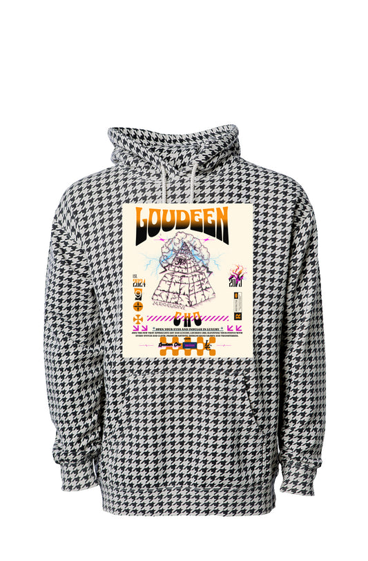 Houndstooth Hoodie By Loudeen