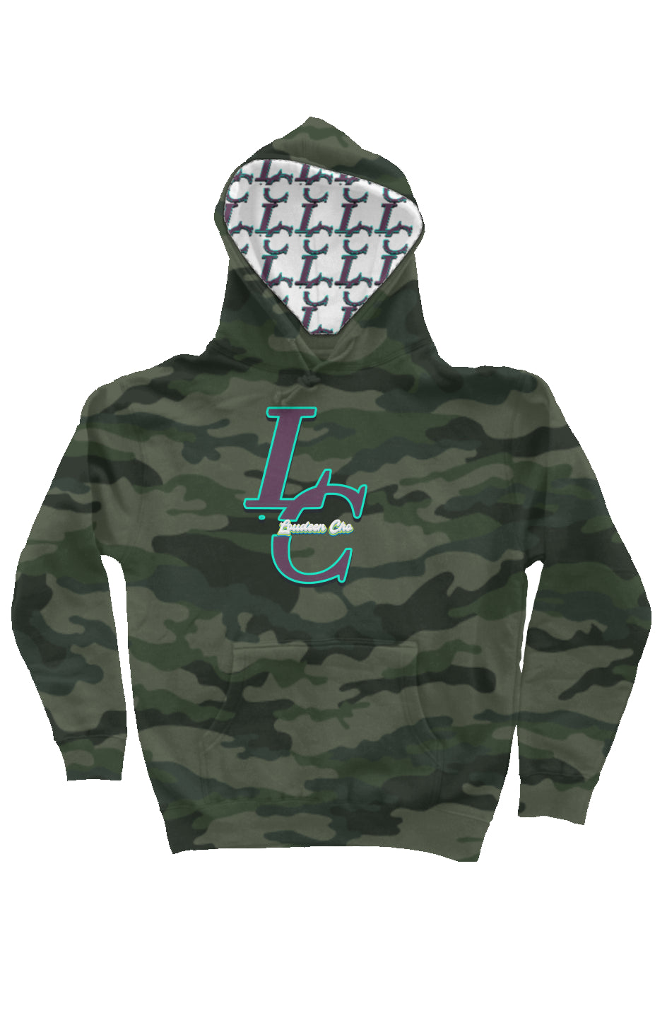 LC error hood /Camo  Heavyweight Hoodie