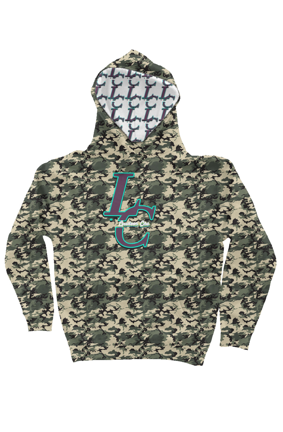 LC error hood /Camo  Heavyweight Hoodie