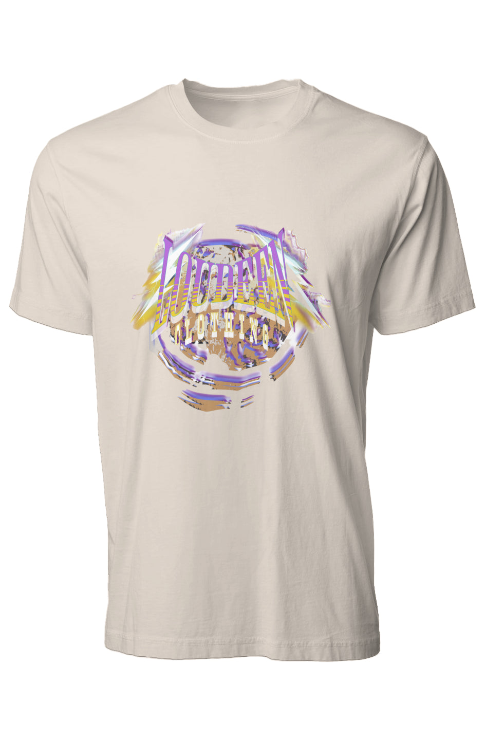 loudeen lightening Premium Pigment Dye T-Shirt